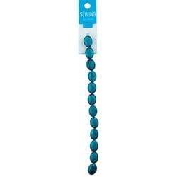 AussieSuperStore Jewellery Making Supplies Strung Beads Glass Oval Facet Turquoise Strung Beads Glass Oval Facet Turquoise | Jewellery Making Beads Accessories 9323823192488 BBS16051
